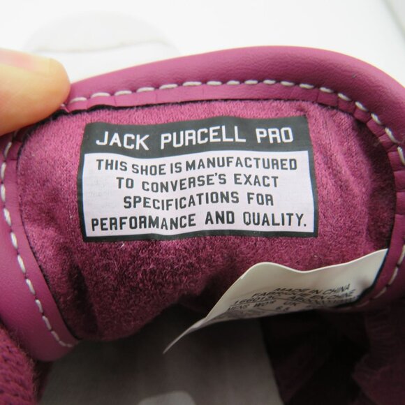 Converse Jack Purcell Cons Sneakers Mens 7.5 Womens 9 Purple Rose Low Top Shoes - Picture 8 of 9